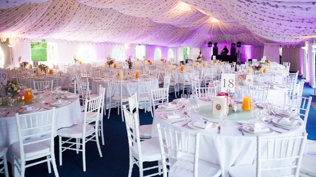 Wedding Reception Marquee at Poundon House, Bicester